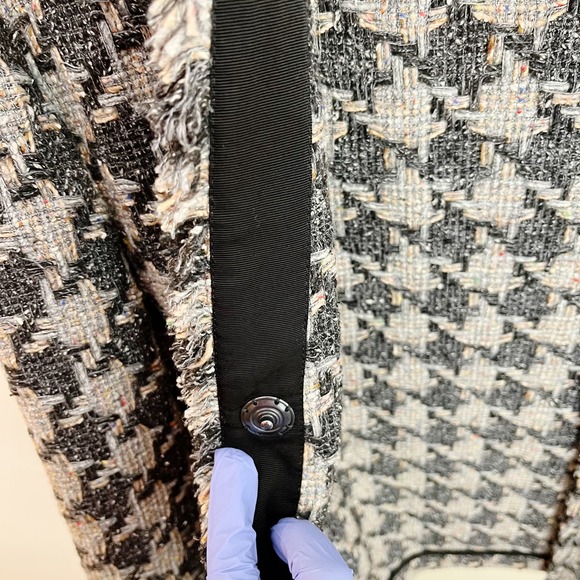 Isabel Marant Womens Fringe Accented Textured Cardigan Size US 10 Designer - Picture 12 of 14